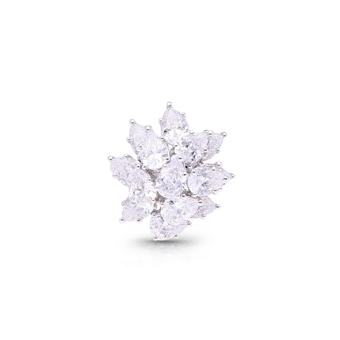 Diamond Glimmer Cluster Ring
