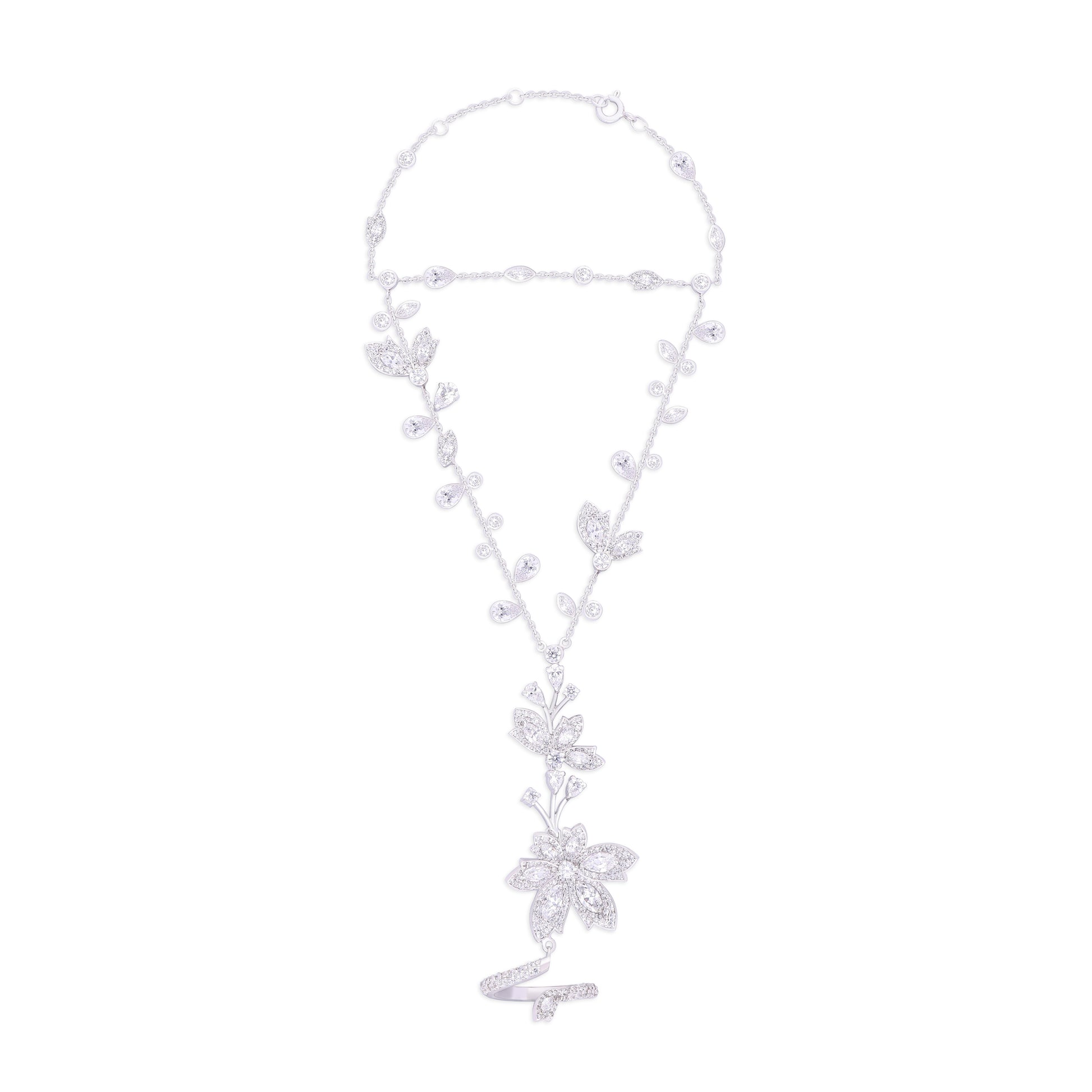 Celestia White Diamond Chain Hathphool