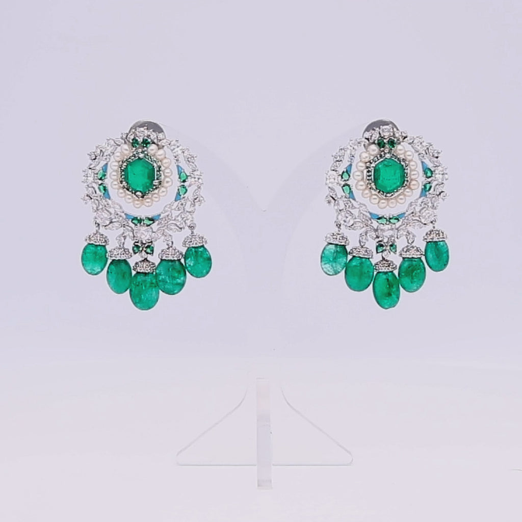 Royal Emerald Spark Earrings