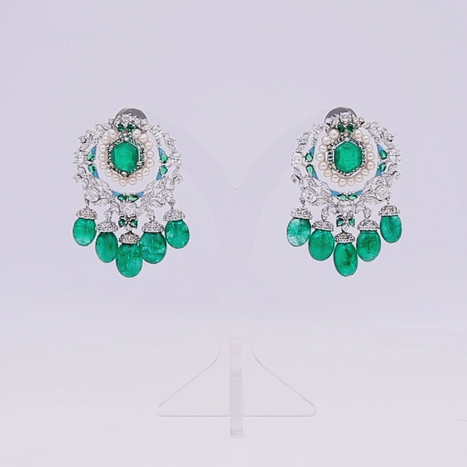Royal Emerald Spark Earrings