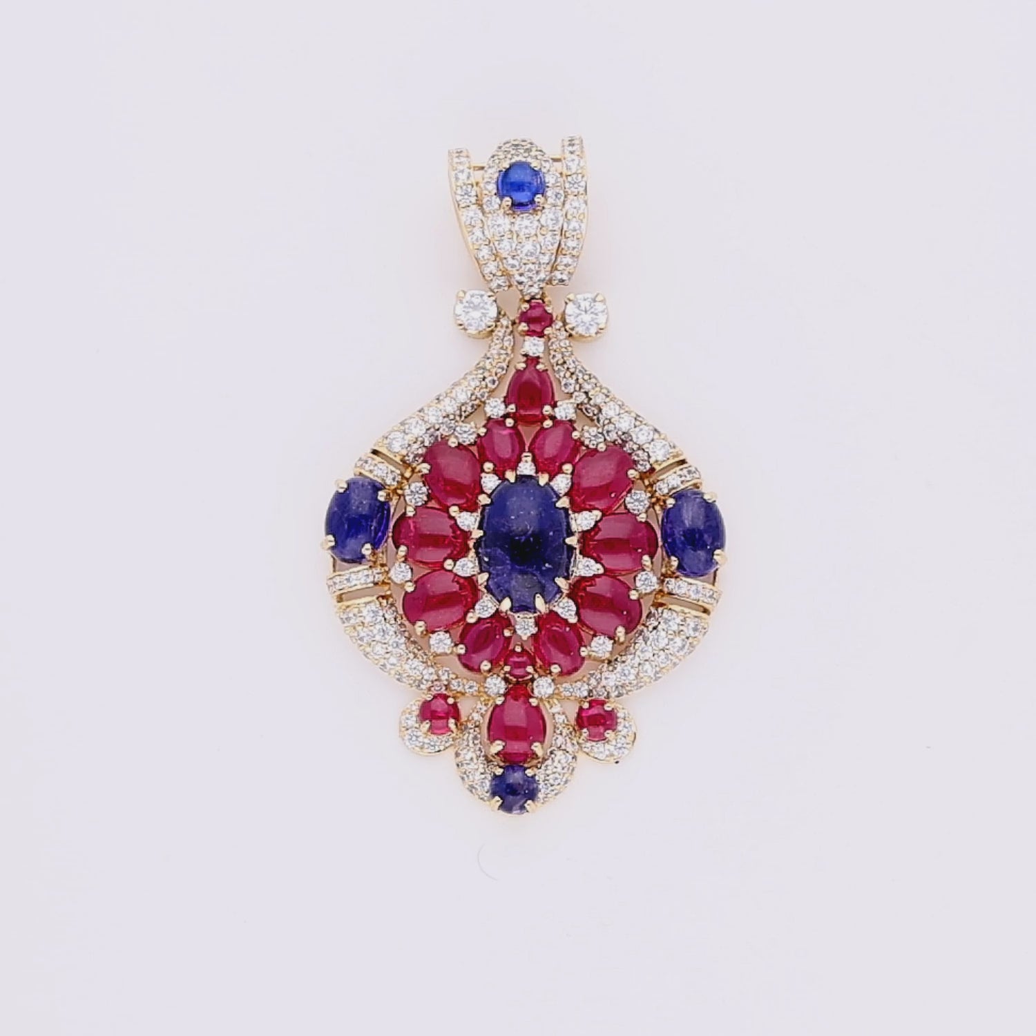 Scarlet Bloom Brooch