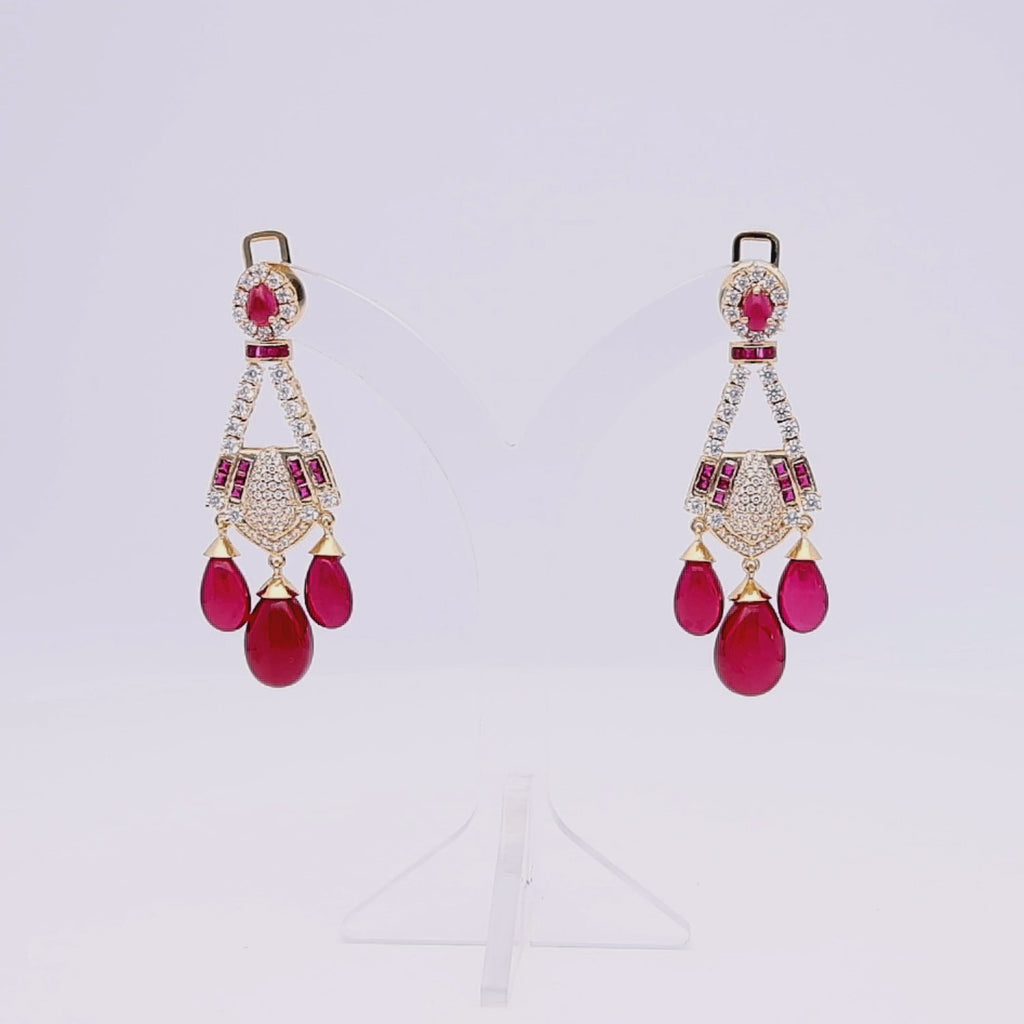 Crystal Ringlet Earrings