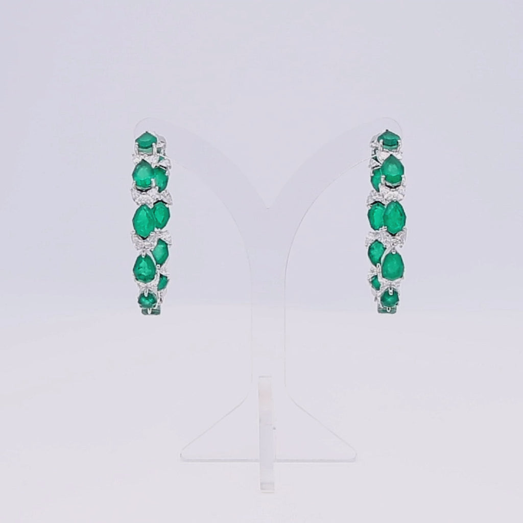 Emerald Bloom Earrings