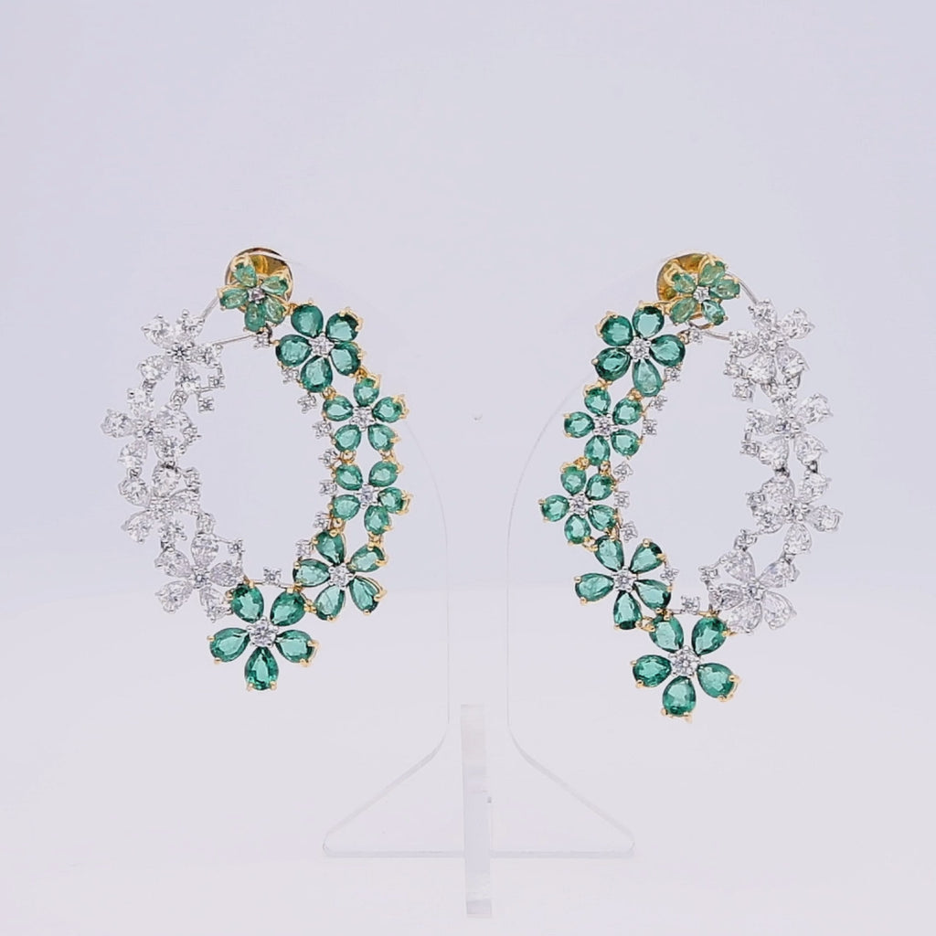 Emerald Sparkle Earrings