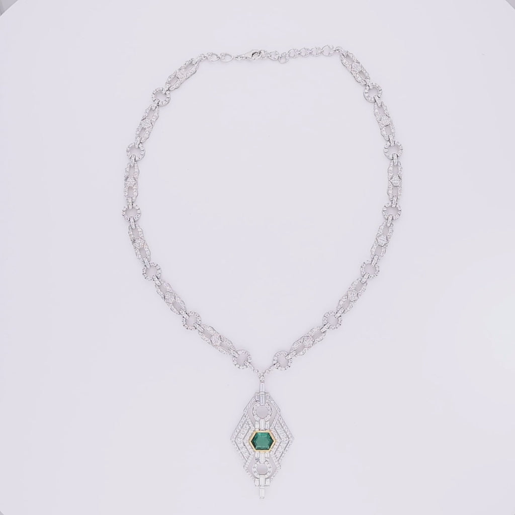 Mystic Emerald Flow Necklace