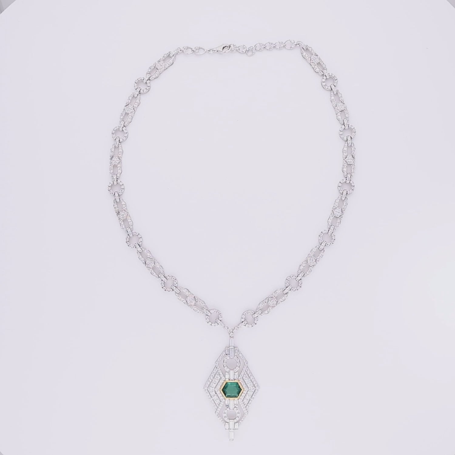 Mystic Emerald Flow Necklace