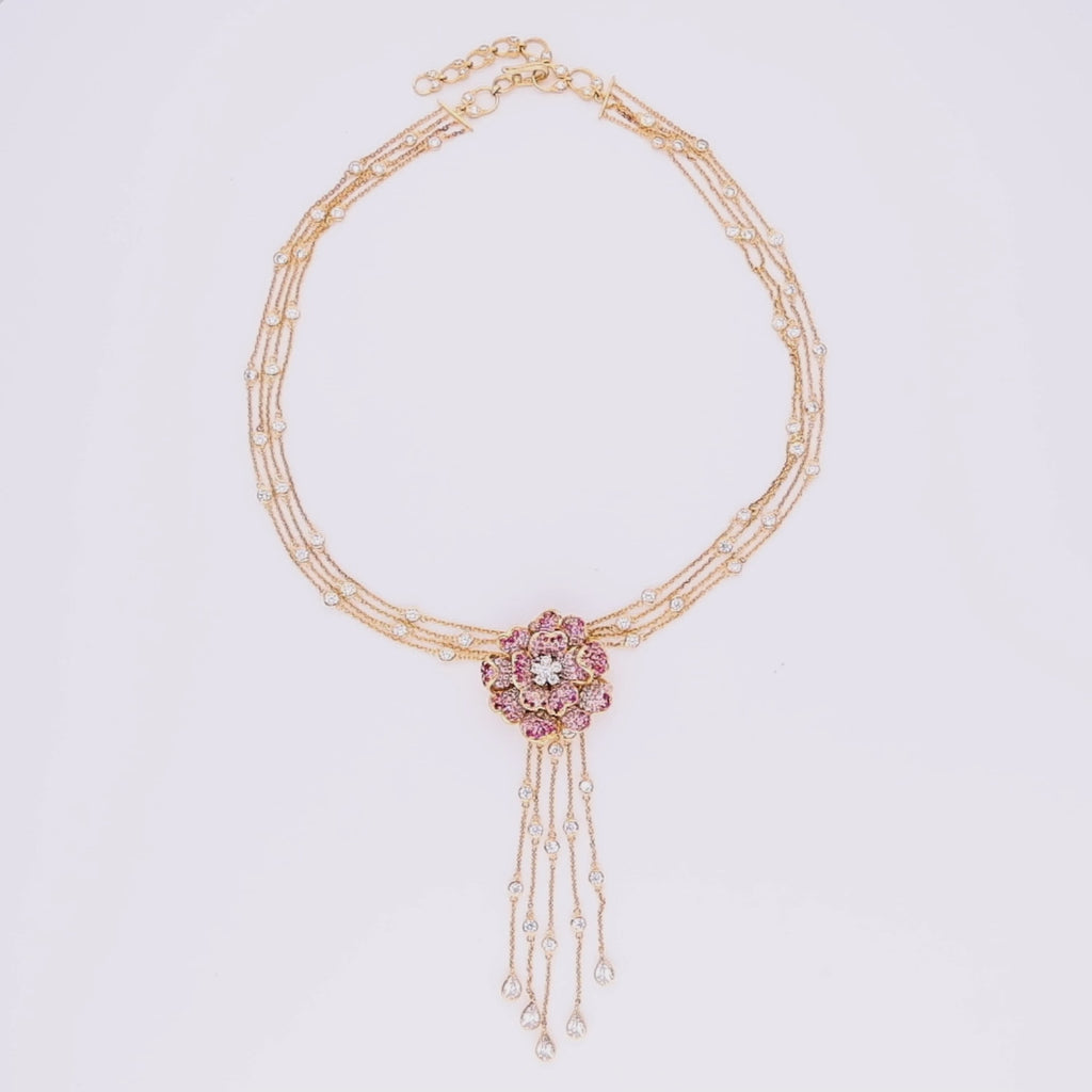 Icedout Rose Necklace