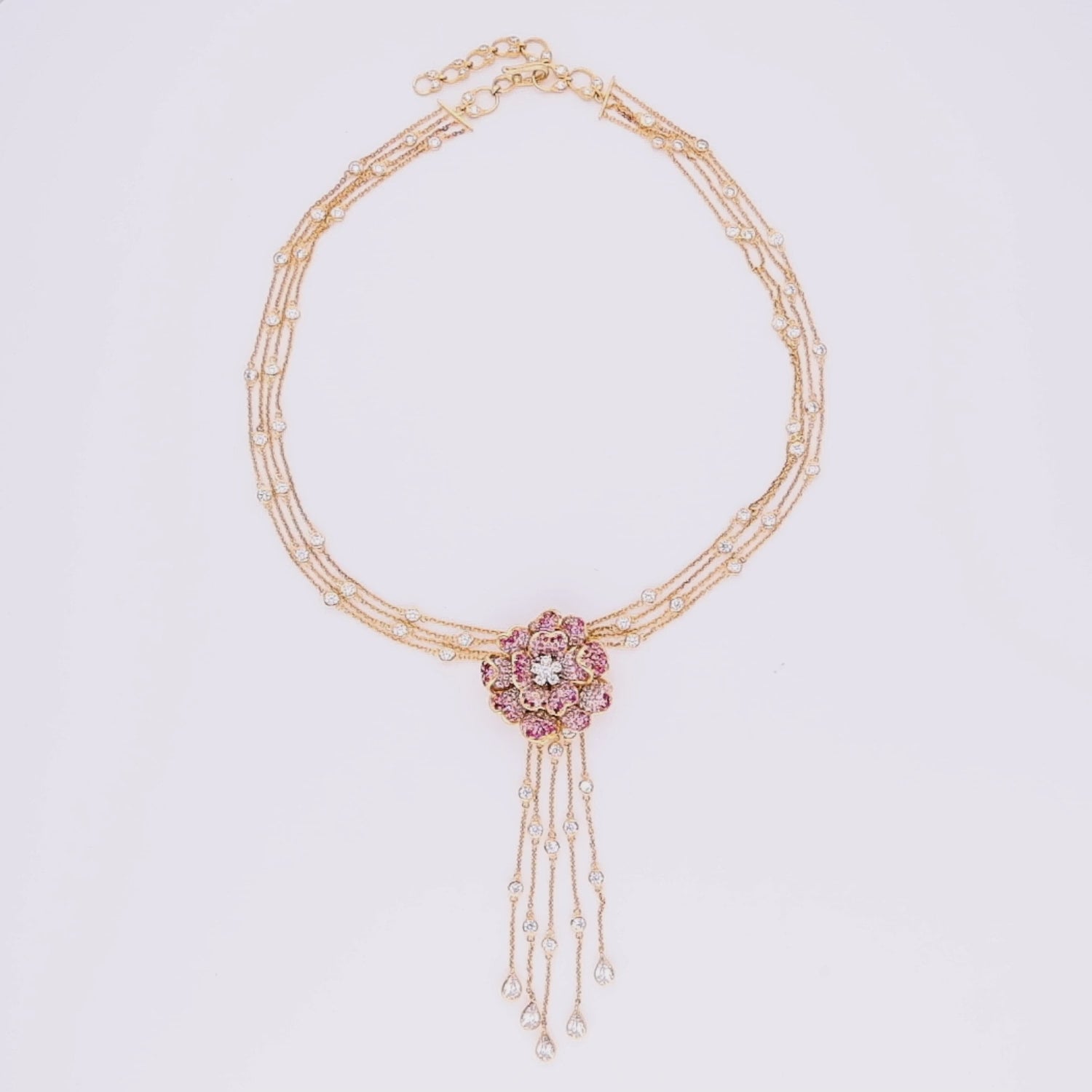 Icedout Rose Necklace
