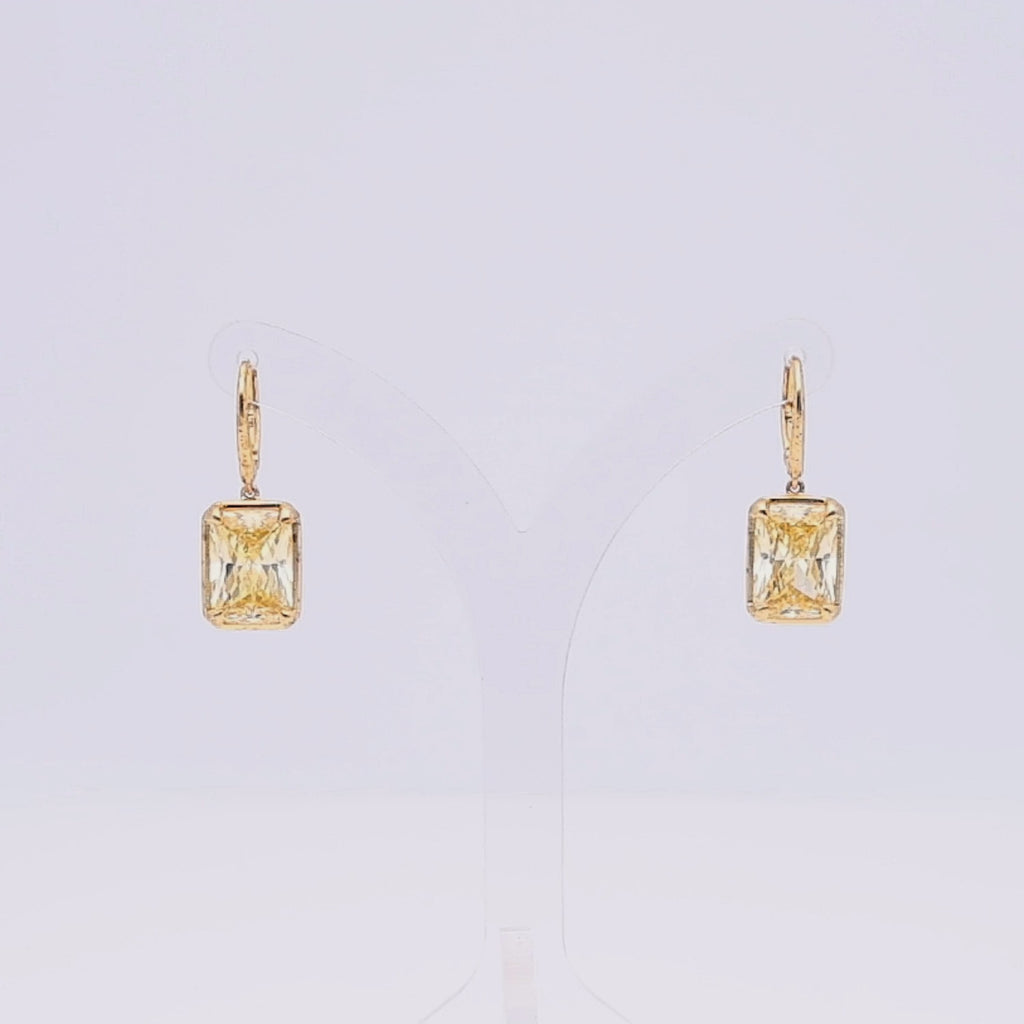 Yellow Silvique Earrings