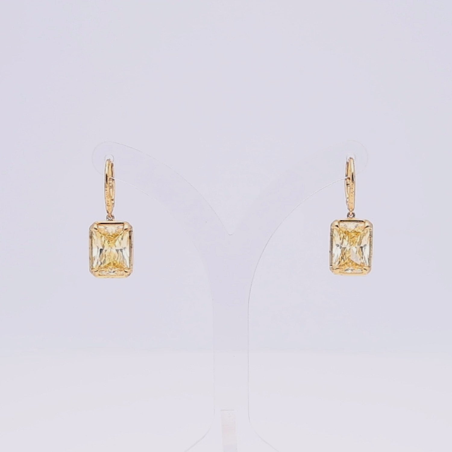 Yellow Silvique Earrings