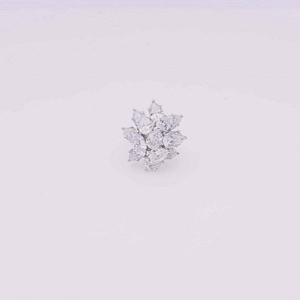 Diamond Glimmer Cluster Ring
