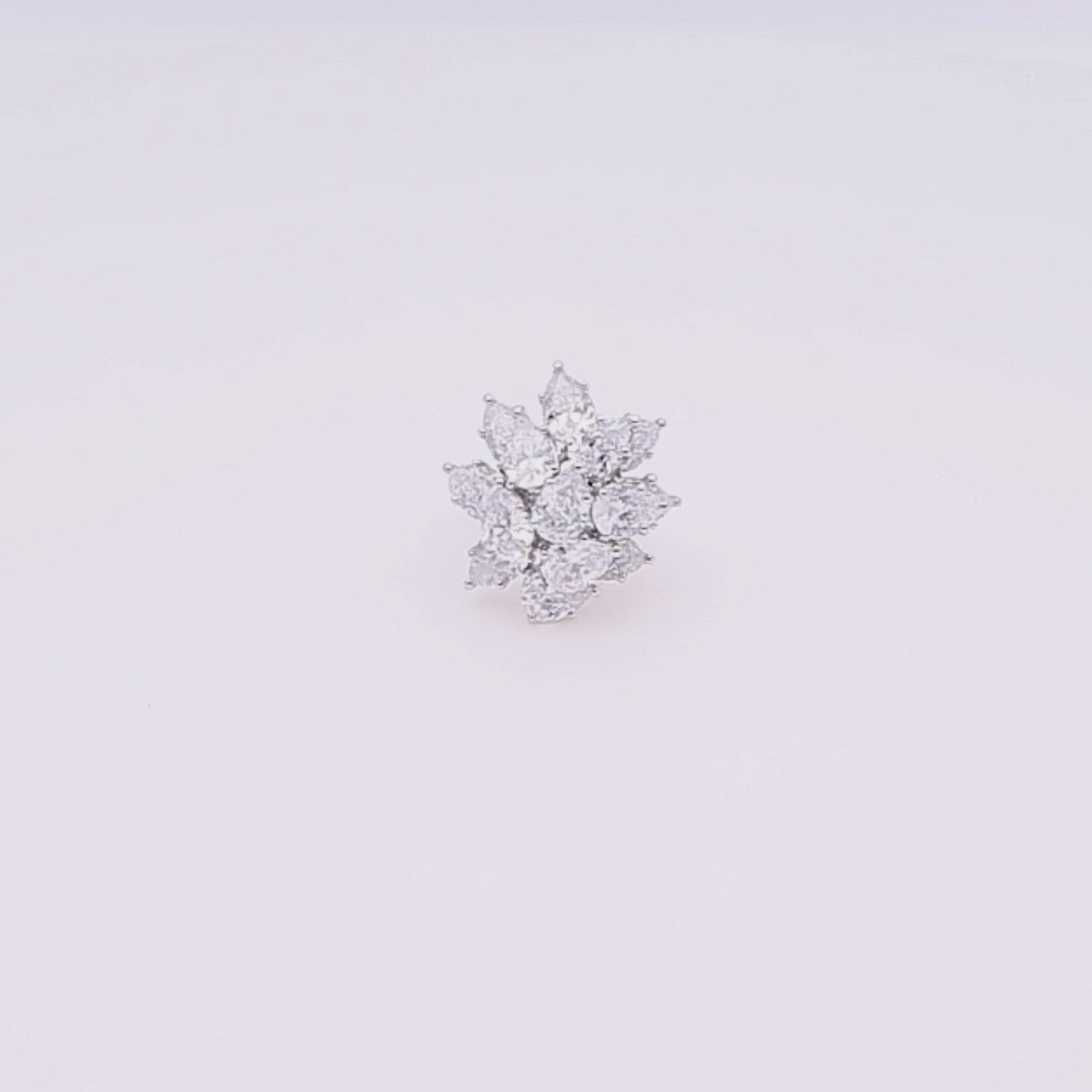 Diamond Glimmer Cluster Ring