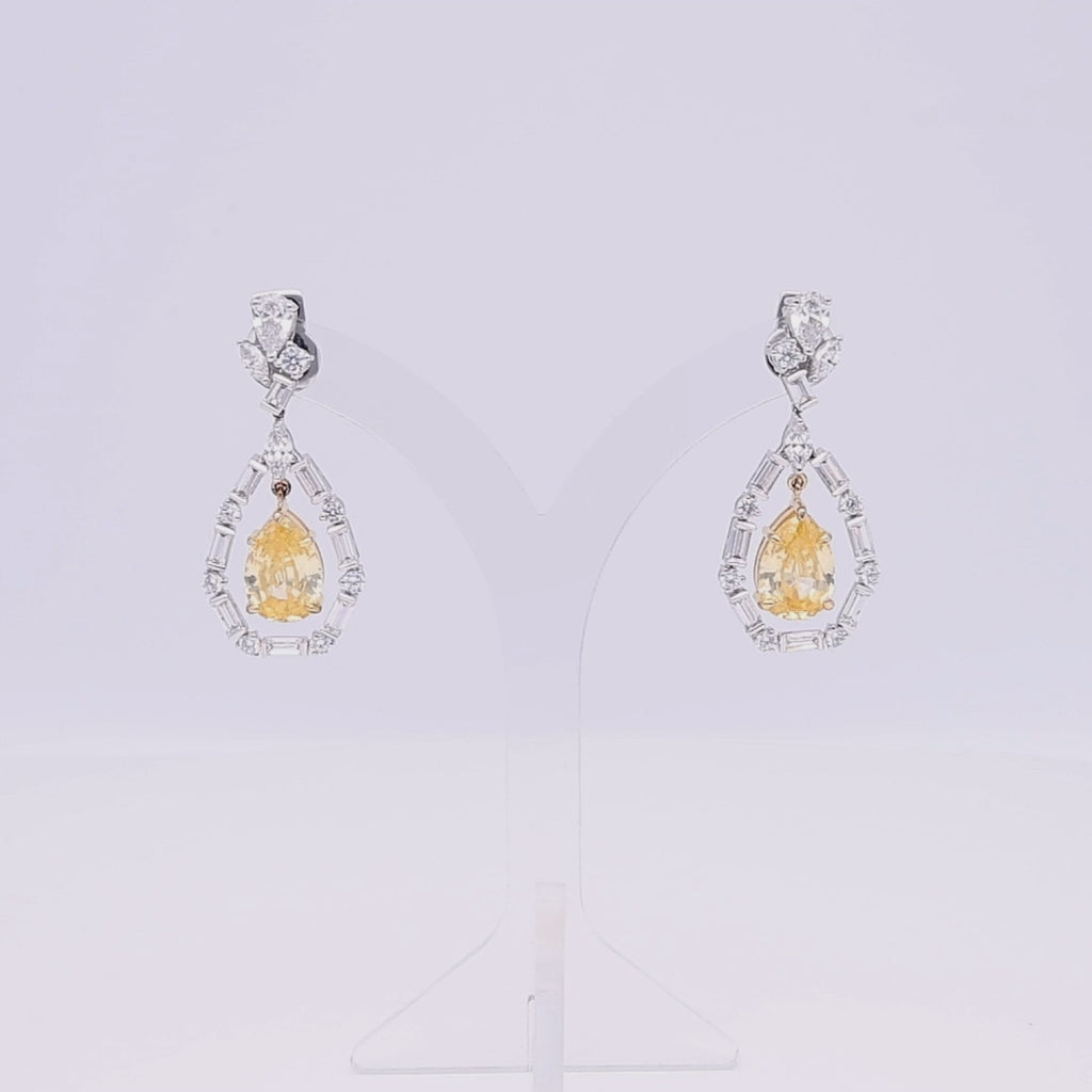 Yellow Eternal Gems Earrings
