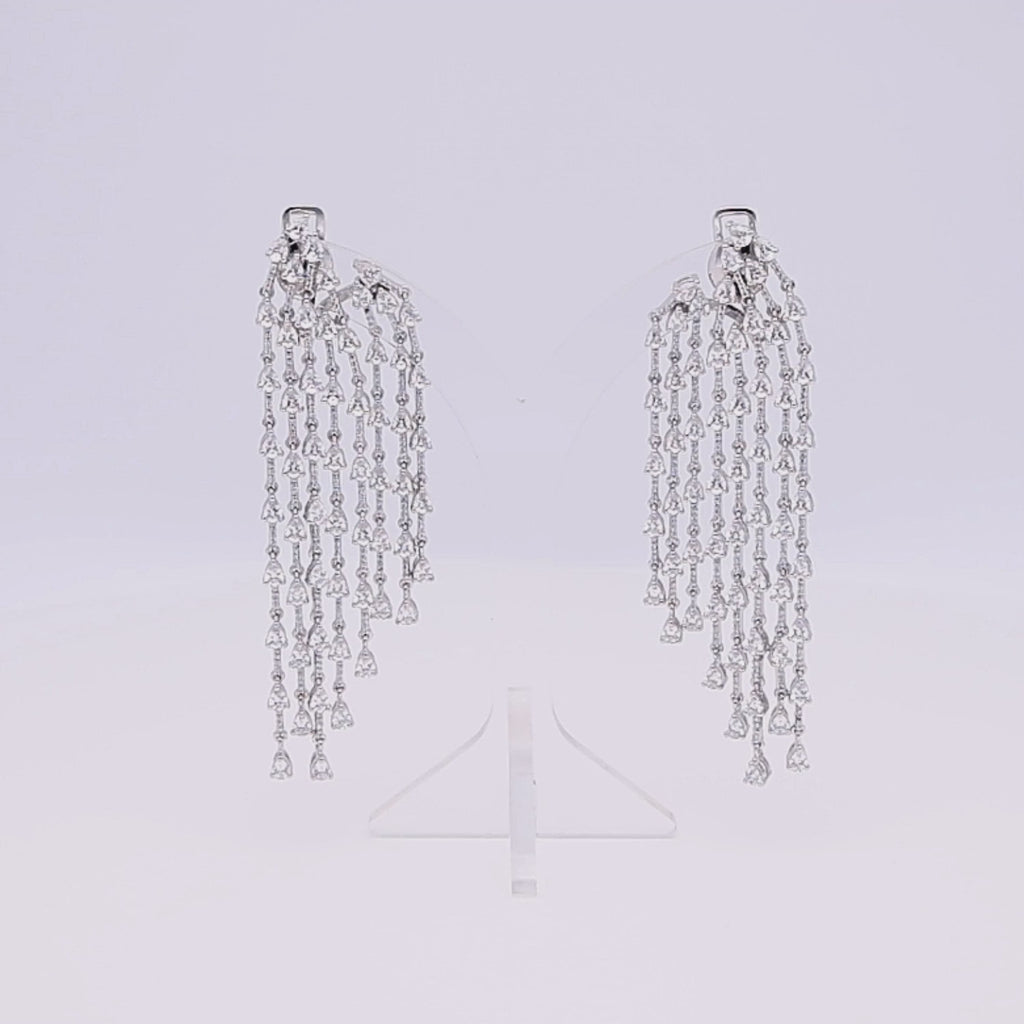 Diamond Waterfall Spark Earrings