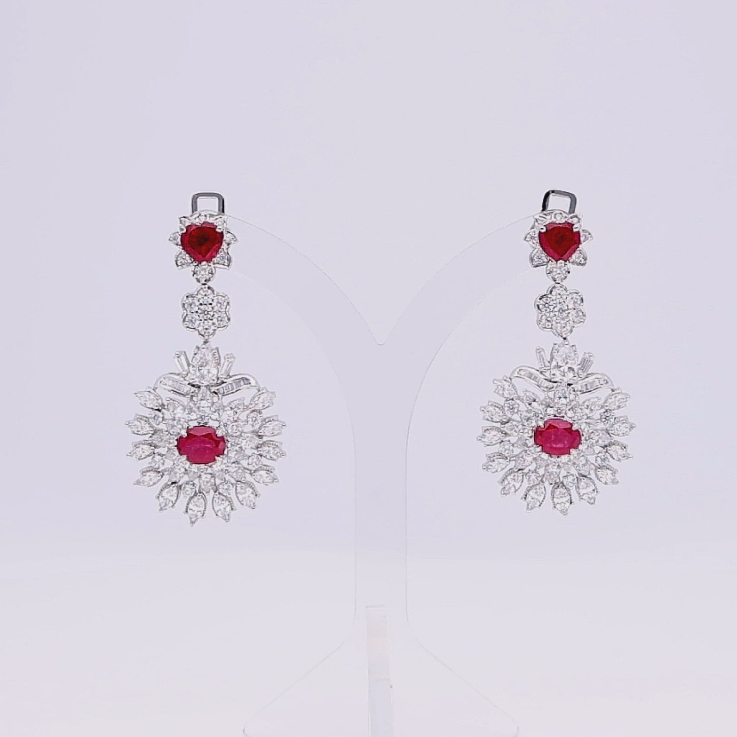 Crimson Wreath Earrings