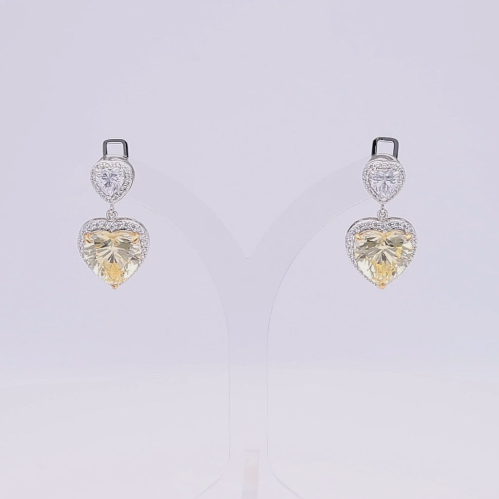 Yellow Lyra Spark Earrings