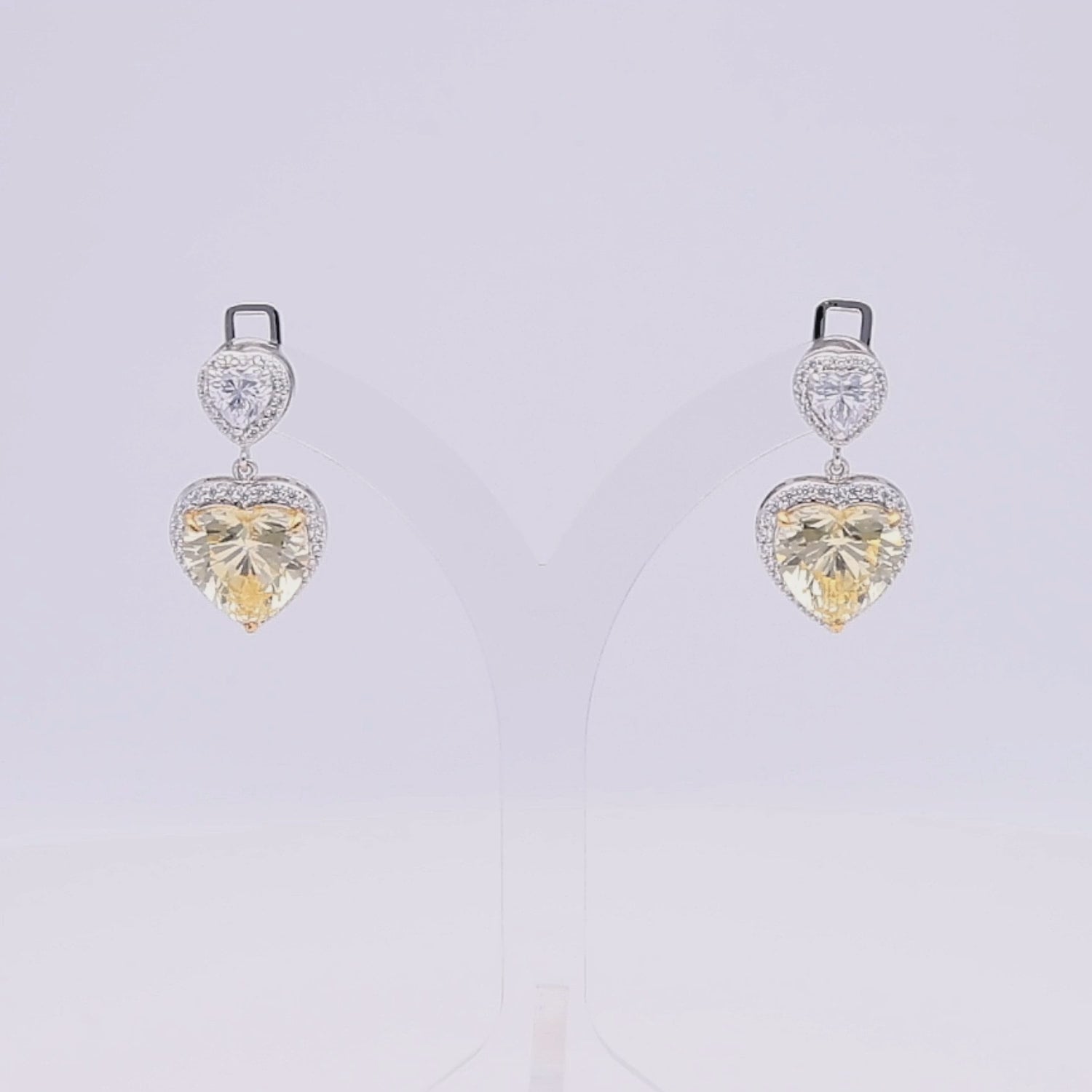 Yellow Lyra Spark Earrings