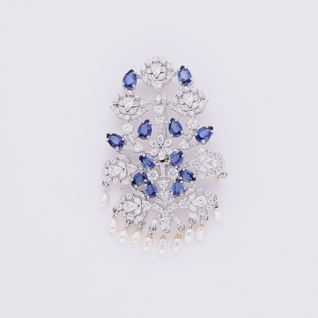 Midnight Crest Brooch