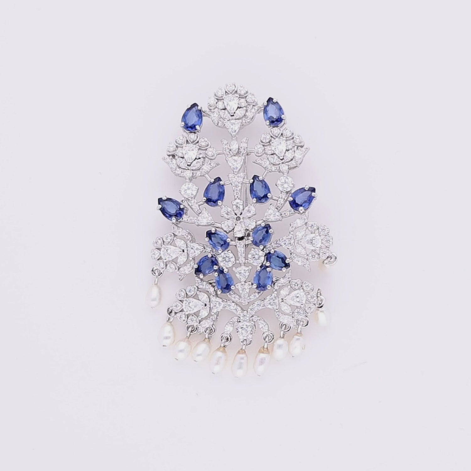 Midnight Crest Brooch