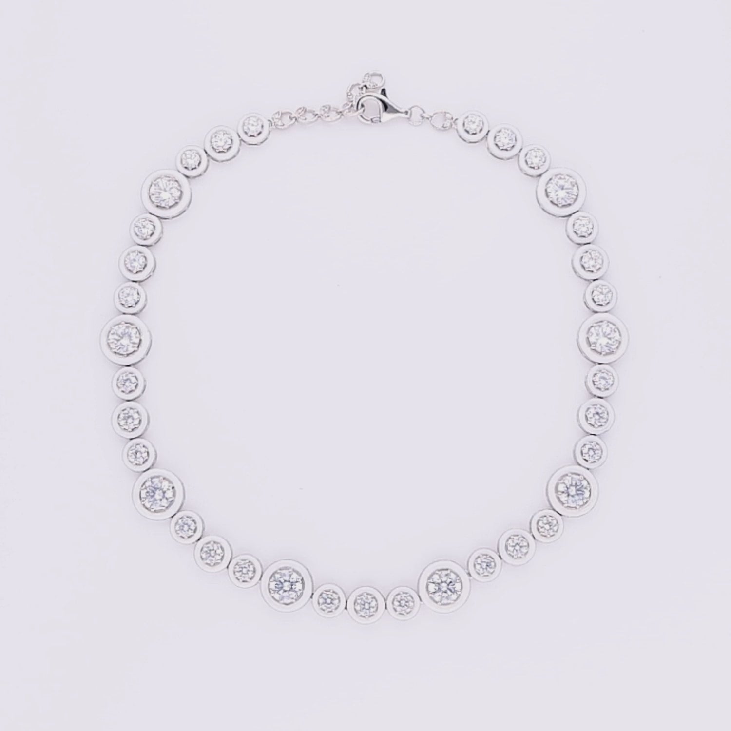 Enamal Halo Diamond Necklace
