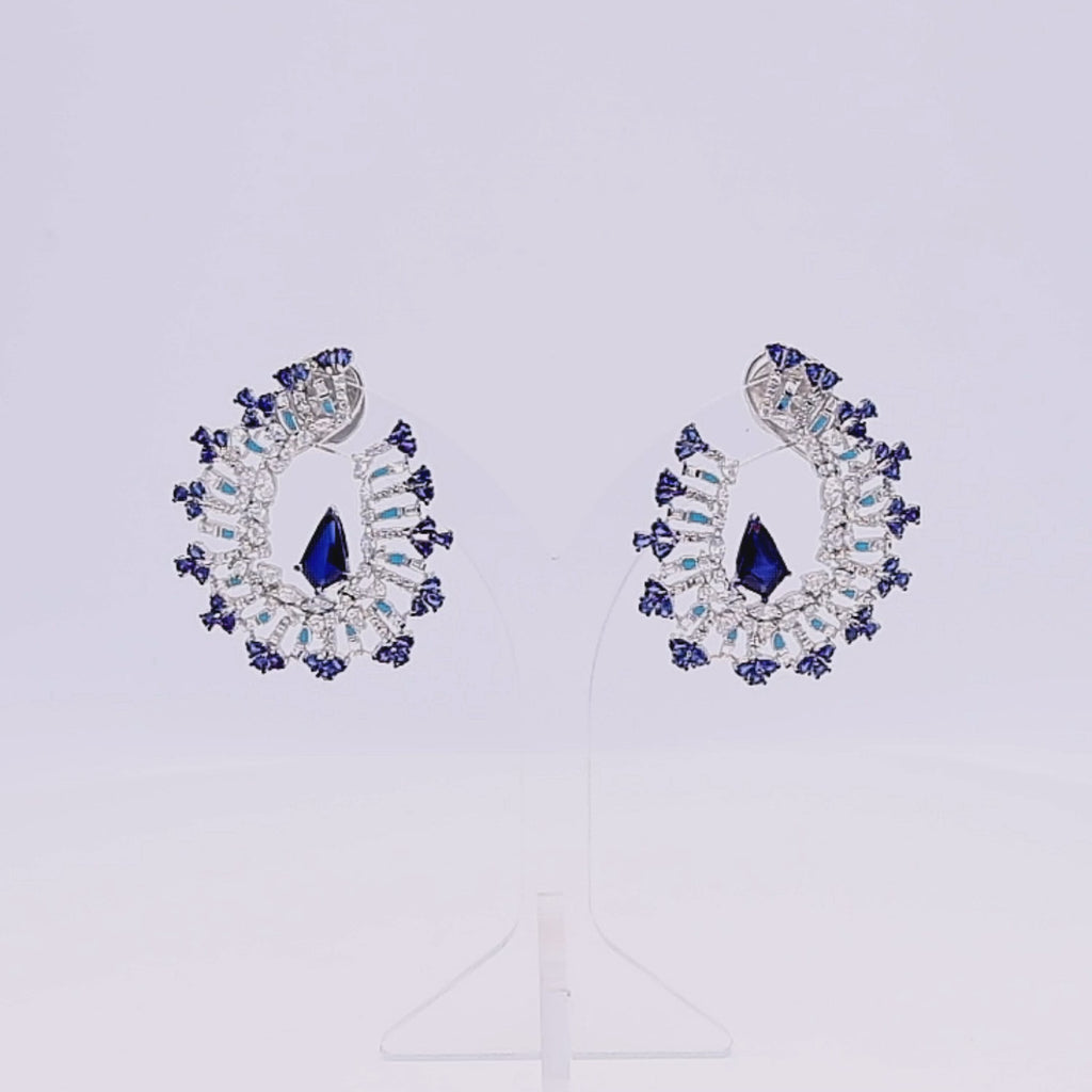 Sapphire Meadow Earrings