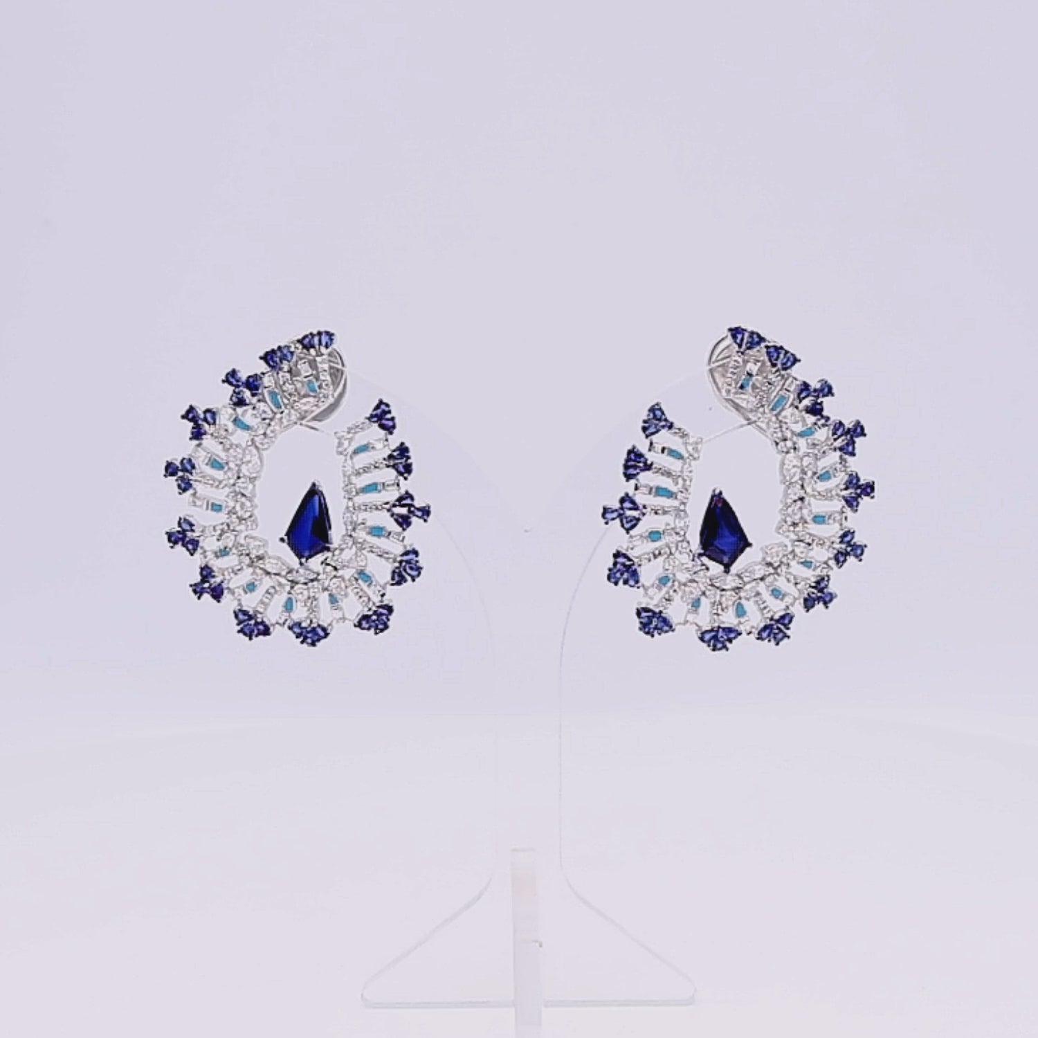 Sapphire Meadow Earrings