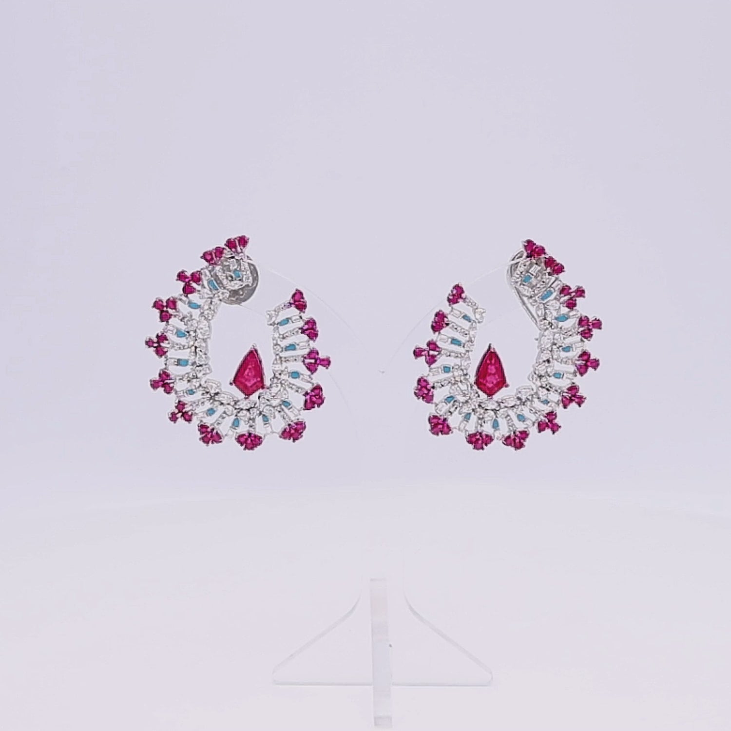 Ruby Petals Earrings