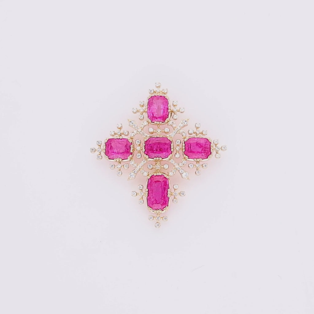 Velvet Spark Brooch