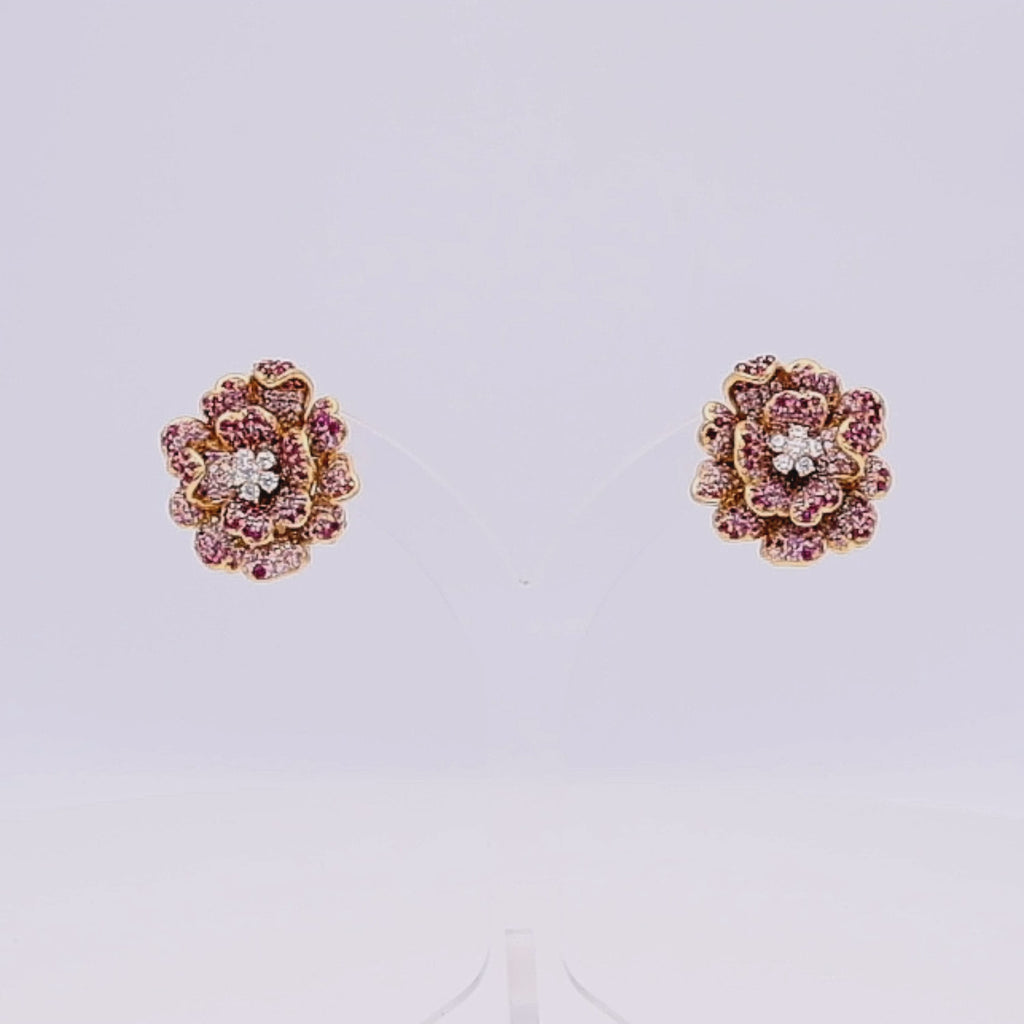 Icedout Rose Earrings