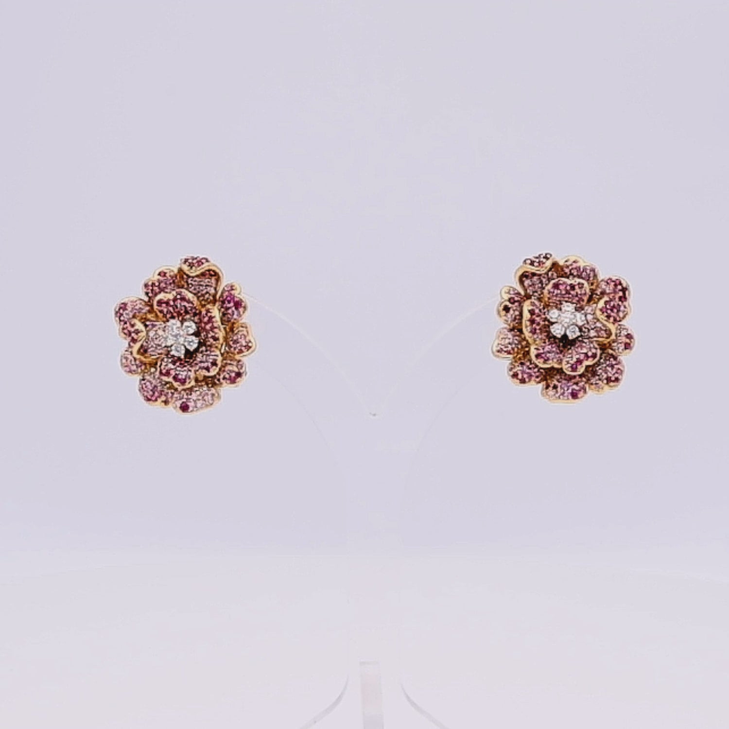 Icedout Rose Earrings