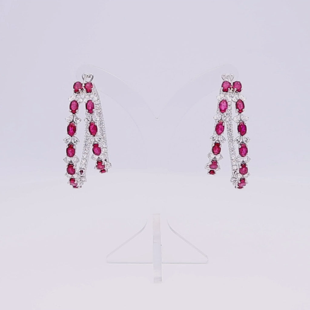 Ruby Noir Earrings