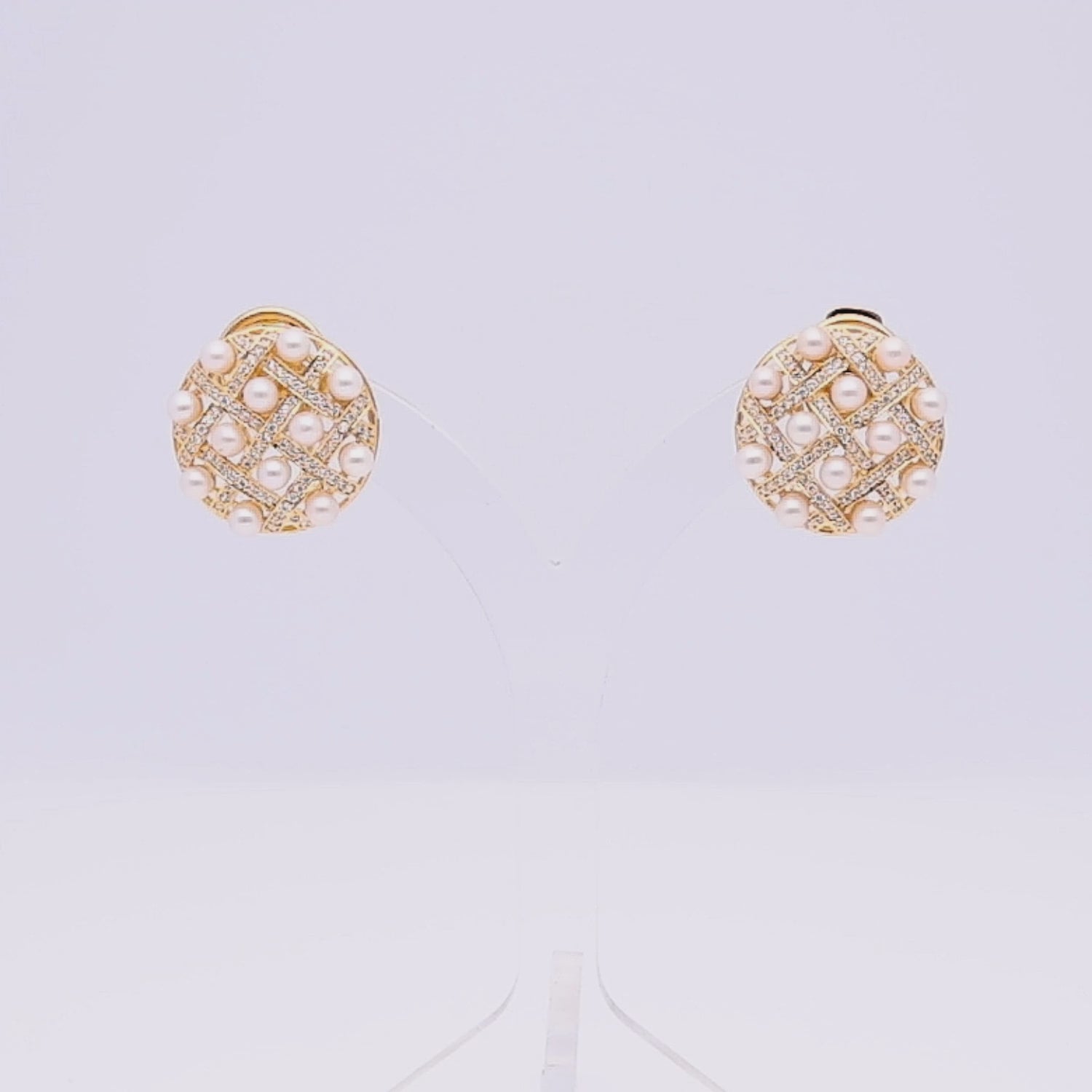 Woven Pearl Earrings