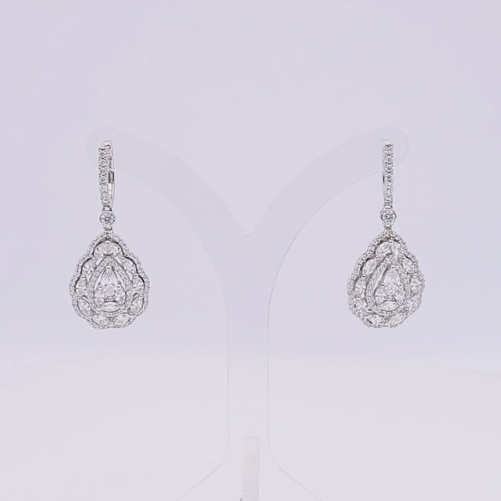 Pearl and Marquise Lustre Earrings