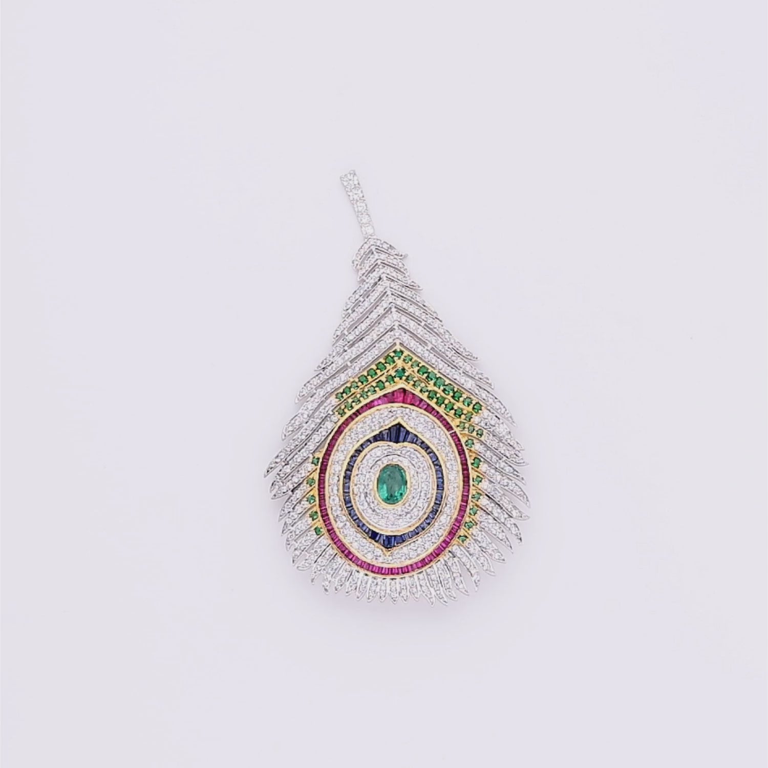 Majestic Plume Brooch
