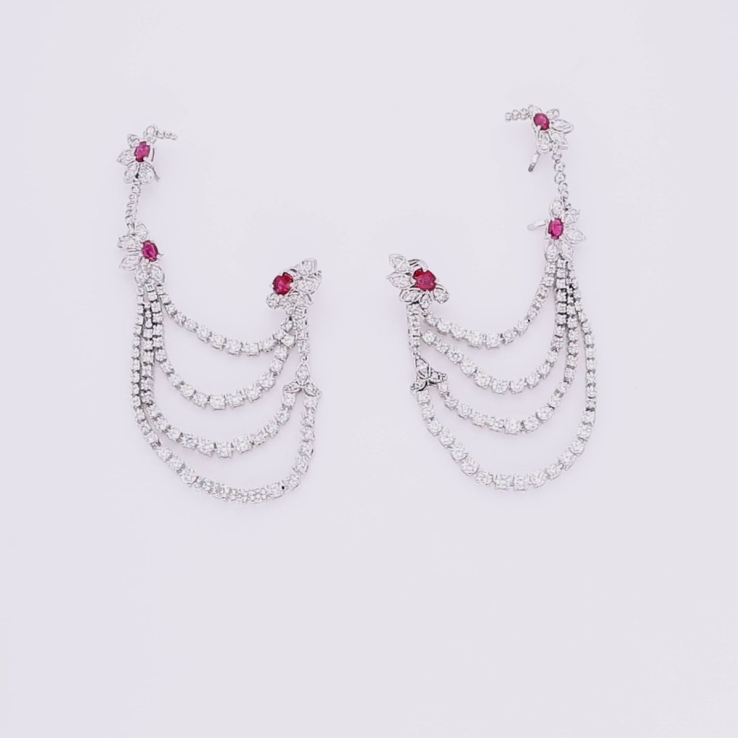 Ruby Cascadelets Earrings