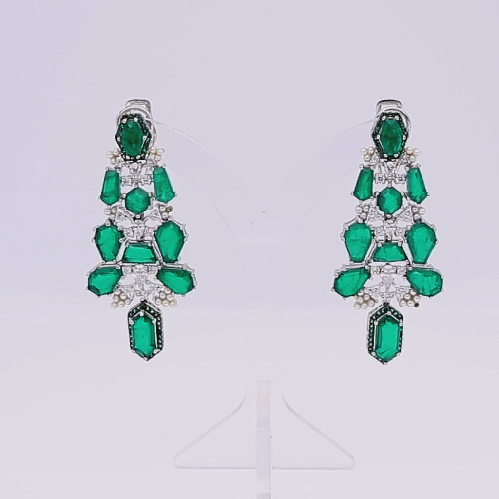 Emerald Sylvara Earrings