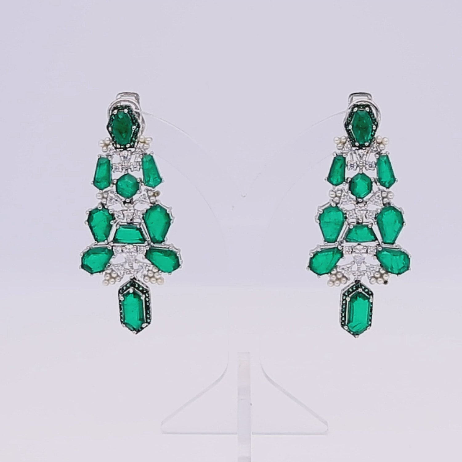 Emerald Sylvara Earrings