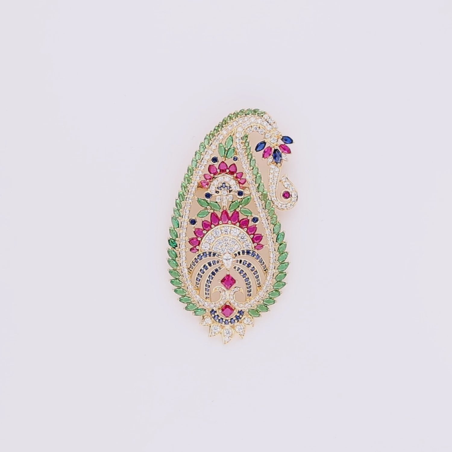 Peacock Majesty Brooch